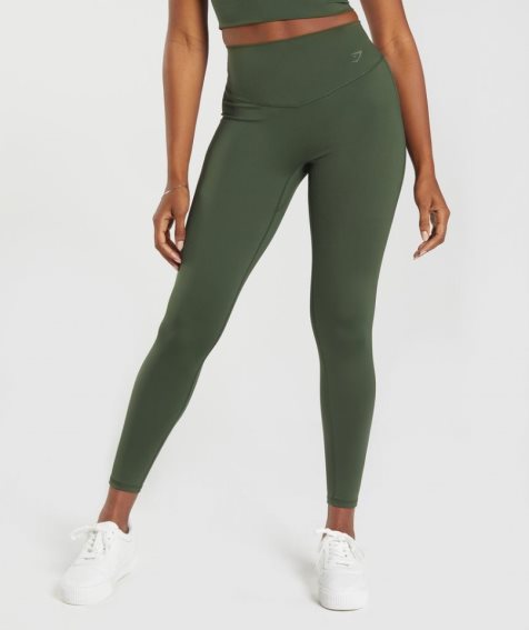 Legginsy Gymshark Elevate Damskie Oliwkowe | PL 423WRP